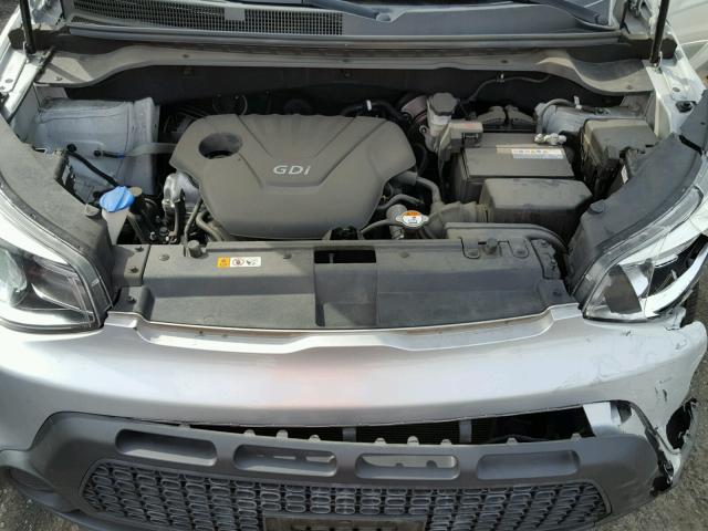 KNDJN2A20E7736176 - 2014 KIA SOUL SILVER photo 7