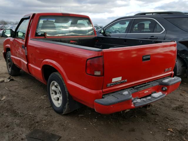 1GTCS1449YK194036 - 2000 GMC SONOMA RED photo 3