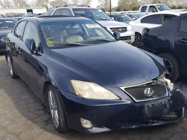 JTHBK262462012350 - 2006 LEXUS IS 250 BLUE photo 1