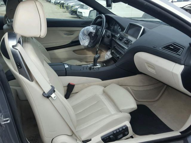 WBALZ3C58CDL72059 - 2012 BMW 650 I GRAY photo 5