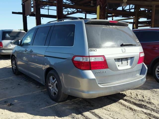 5FNRL38756B117567 - 2006 HONDA ODYSSEY EX GRAY photo 3