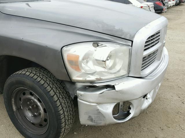 1D7HA18K58J149544 - 2008 DODGE RAM 1500 S GRAY photo 9