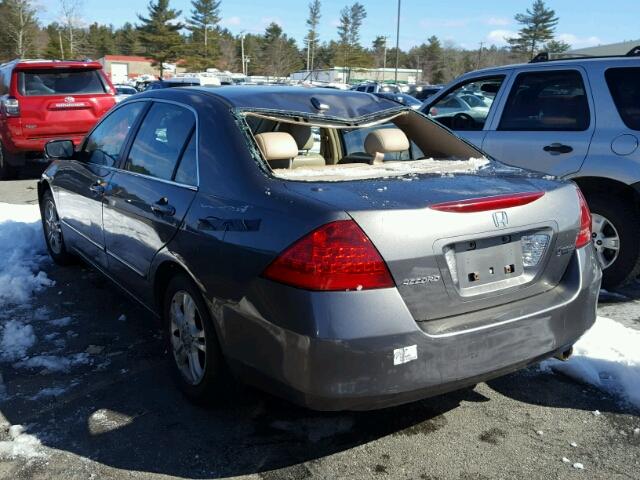 1HGCM56856A105861 - 2006 HONDA ACCORD EX GRAY photo 3