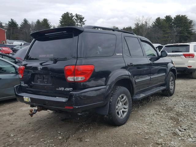 5TDBT48AX7S286449 - 2007 TOYOTA SEQUOIA LI BLACK photo 4