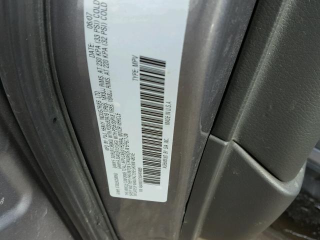 4S4WX91DX84404886 - 2008 SUBARU TRIBECA GRAY photo 10