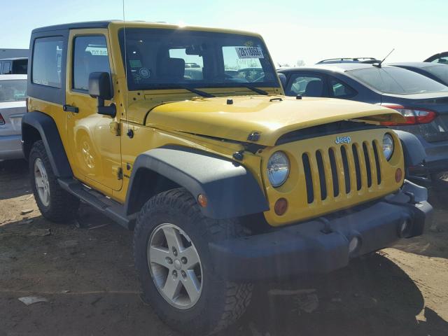 1J4FA24118L555792 - 2008 JEEP WRANGLER X YELLOW photo 1