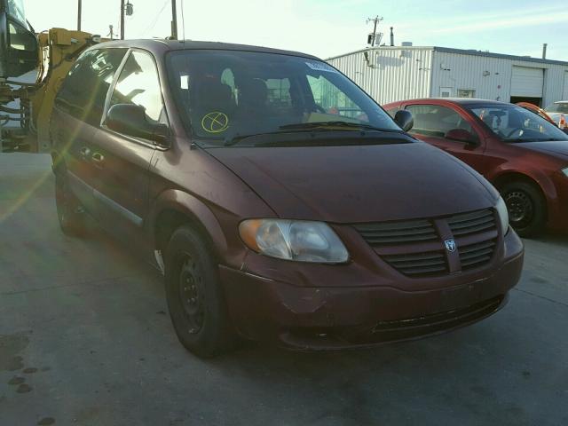 1D4GP45R46B705277 - 2006 DODGE CARAVAN SX PURPLE photo 1