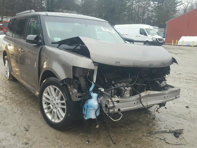 2FMHK6C80EBD30871 - 2014 FORD FLEX SEL GRAY photo 1