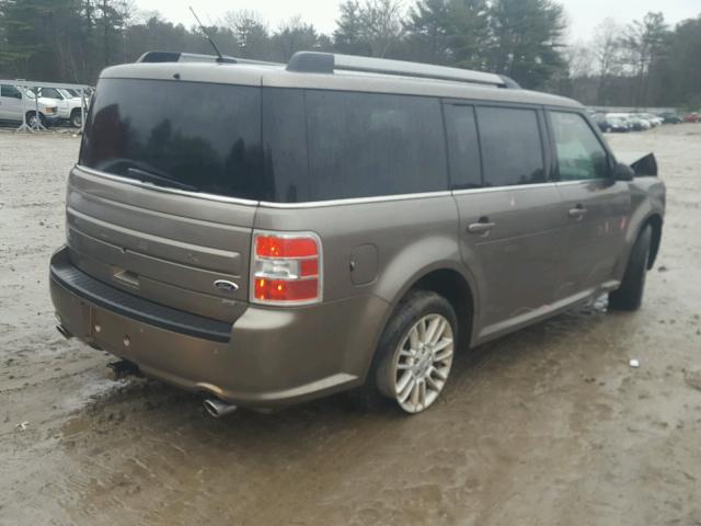 2FMHK6C80EBD30871 - 2014 FORD FLEX SEL GRAY photo 4