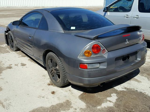 4A3AC44GX3E120239 - 2003 MITSUBISHI ECLIPSE GS GRAY photo 3