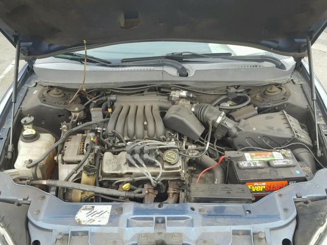 1FAFP52U82G268796 - 2002 FORD TAURUS LX BLUE photo 7