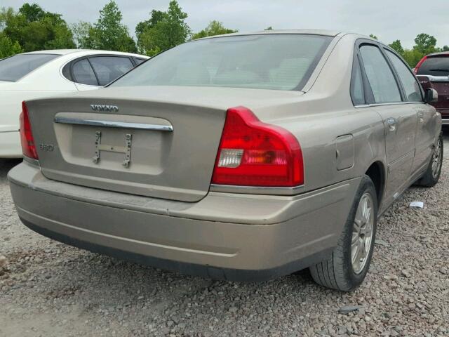 YV1TS59H441378877 - 2004 VOLVO S80 2.5T GOLD photo 4