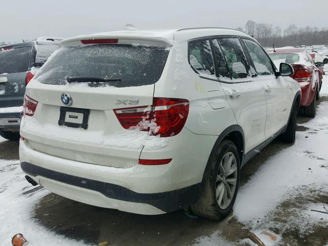 5UXWX9C56F0D44086 - 2015 BMW X3 XDRIVE2 WHITE photo 4