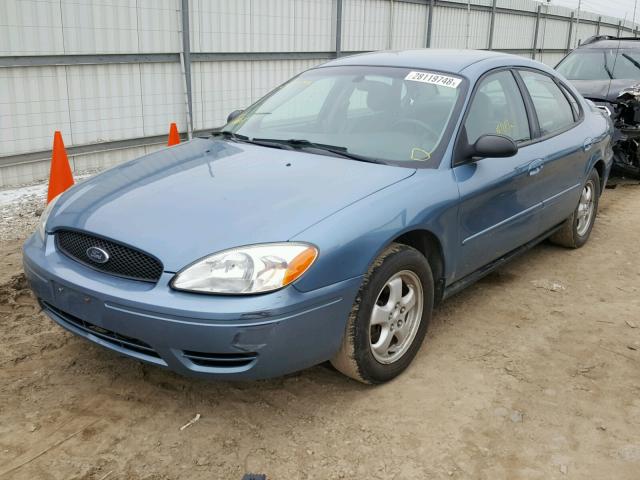 1FAFP53245A182731 - 2005 FORD TAURUS SE BLUE photo 2