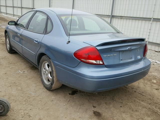 1FAFP53245A182731 - 2005 FORD TAURUS SE BLUE photo 3