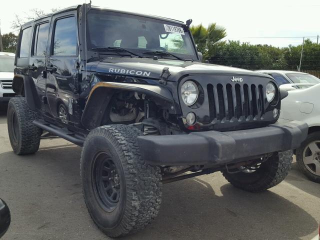 1C4BJWFG8EL146701 - 2014 JEEP WRANGLER U BLACK photo 1