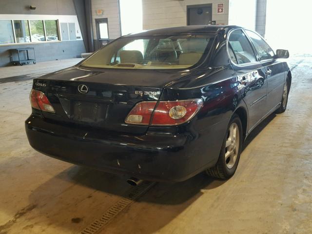 JTHBF30G830090703 - 2003 LEXUS ES 300 BLACK photo 4