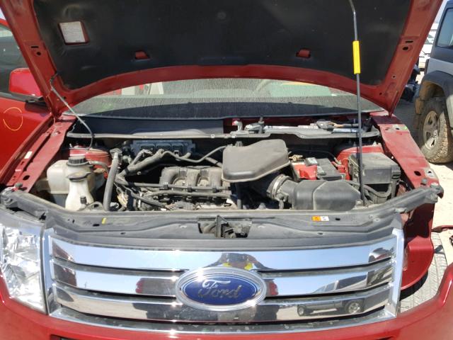 2FMDK3JC8ABB58183 - 2010 FORD EDGE SEL RED photo 7