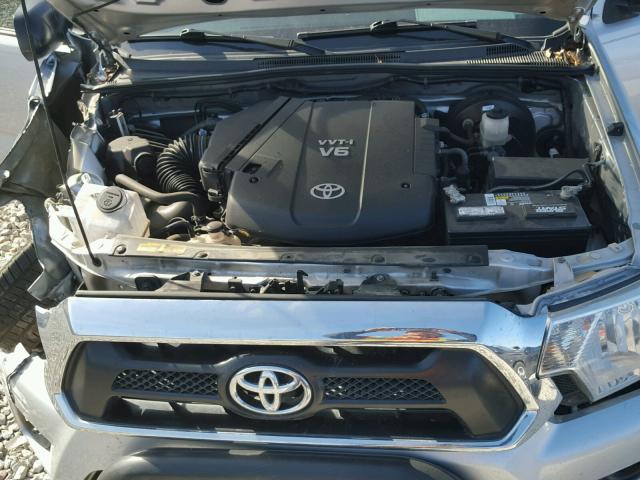 5TFJU4GN3DX031547 - 2013 TOYOTA TACOMA DOU SILVER photo 7