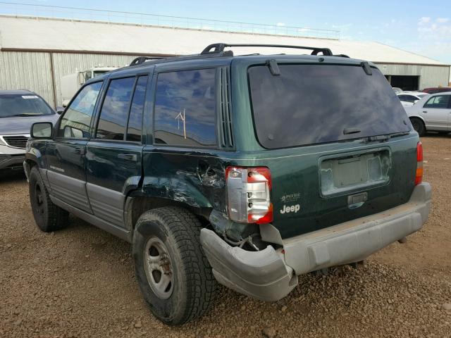 1J4FX58S6VC751659 - 1997 JEEP GRAND CHER GREEN photo 3