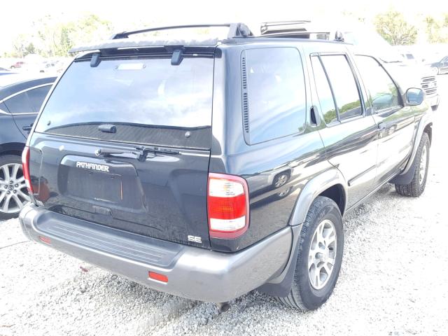 JN8AR07YXYW436003 - 2000 NISSAN PATHFINDER BLACK photo 4