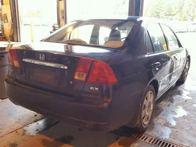 1HGES26771L020215 - 2001 HONDA CIVIC EX იასამნისფერი ფოტო 4