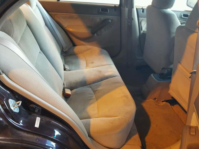 1HGES26771L020215 - 2001 HONDA CIVIC EX იასამნისფერი ფოტო 6