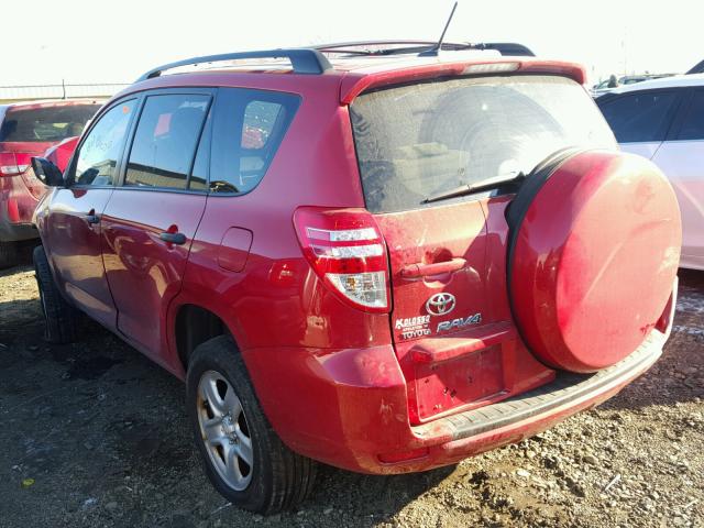 2T3ZF33V49W014880 - 2009 TOYOTA RAV4 RED photo 3