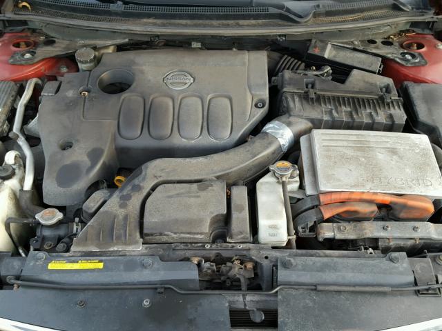 1N4CL21E67C168993 - 2007 NISSAN ALTIMA HYB RED photo 7