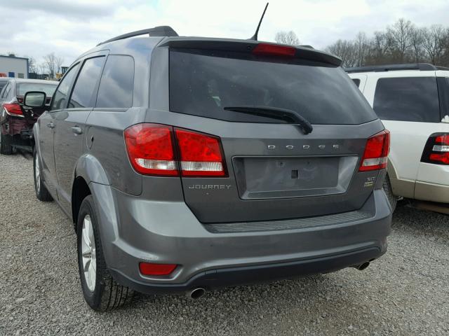 3C4PDCBGXDT601049 - 2013 DODGE JOURNEY SX GRAY photo 3