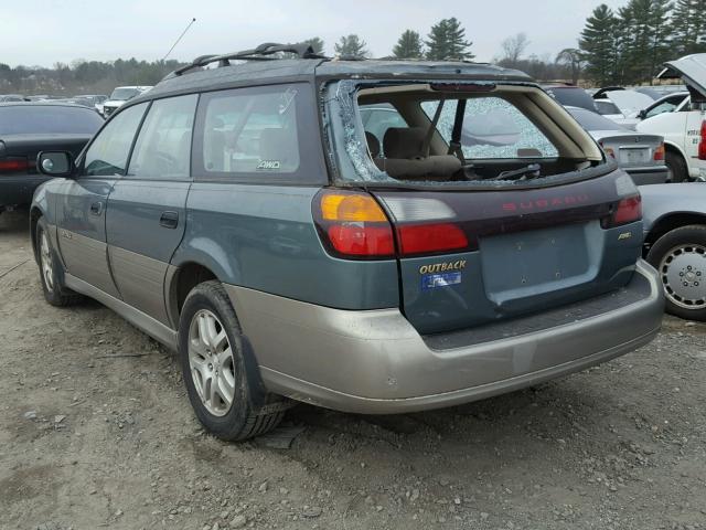 4S3BH675217631072 - 2001 SUBARU LEGACY OUT GREEN photo 3