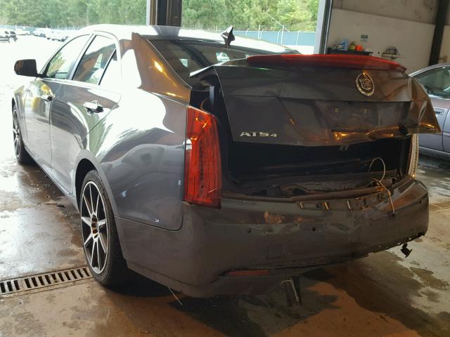 1G6AJ5S35D0122609 - 2013 CADILLAC ATS PERFOR CHARCOAL photo 3