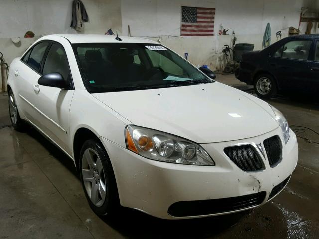 1G2ZG57B084227110 - 2008 PONTIAC G6 BASE WHITE photo 1