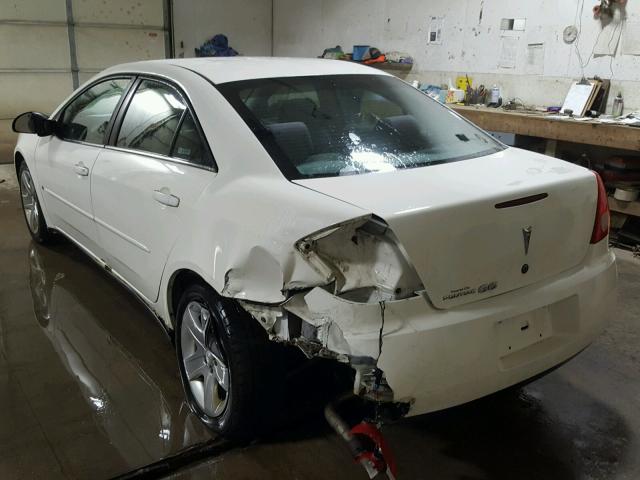 1G2ZG57B084227110 - 2008 PONTIAC G6 BASE WHITE photo 3