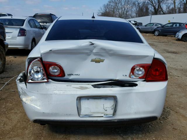 1G1ZG57B794224436 - 2009 CHEVROLET MALIBU LS WHITE photo 9