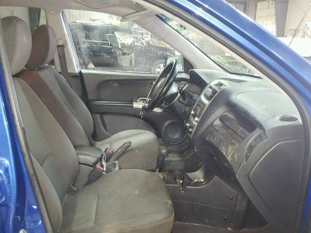 KNDJE723397576417 - 2009 KIA SPORTAGE L BLUE photo 5