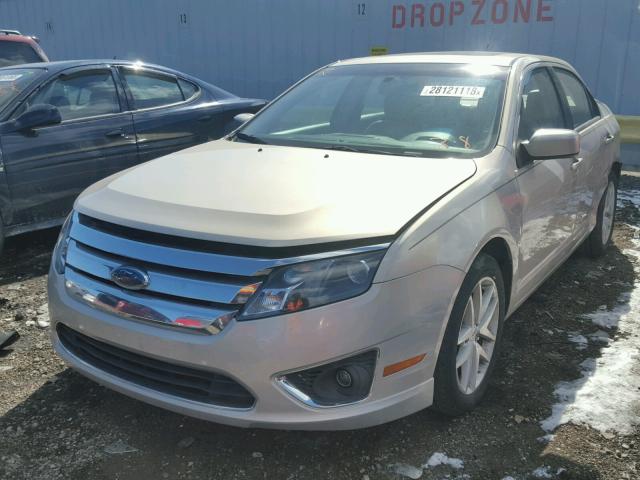 3FAHP0JA0AR230294 - 2010 FORD FUSION SEL BEIGE photo 2