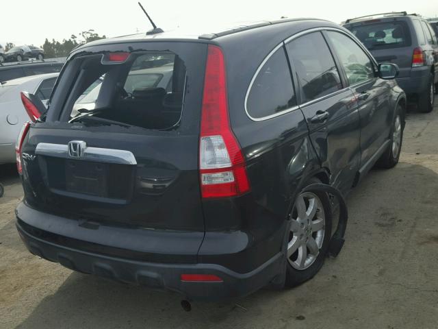 JHLRE48787C014242 - 2007 HONDA CR-V EXL BLACK photo 4