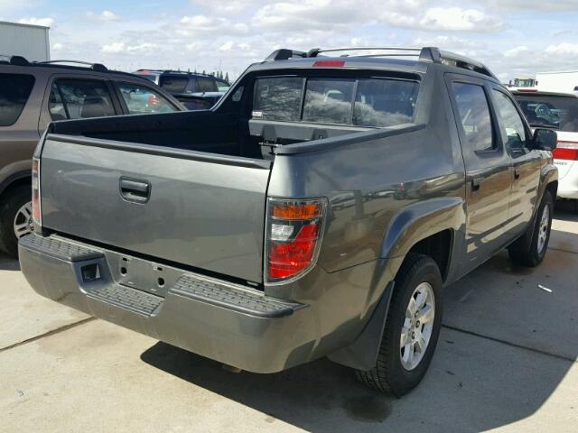 2HJYK16298H517022 - 2008 HONDA RIDGELINE CHARCOAL photo 4