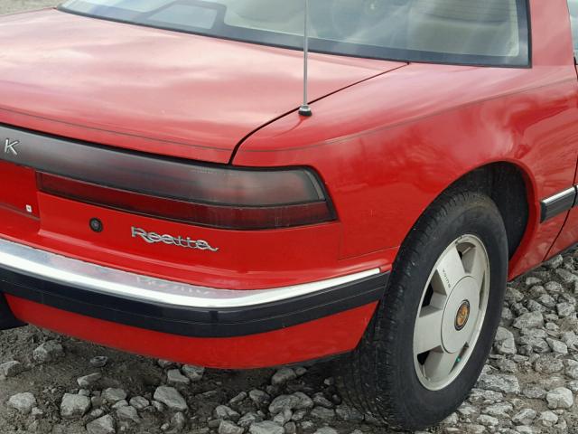 1G4EC11C3JB903790 - 1988 BUICK REATTA RED photo 9