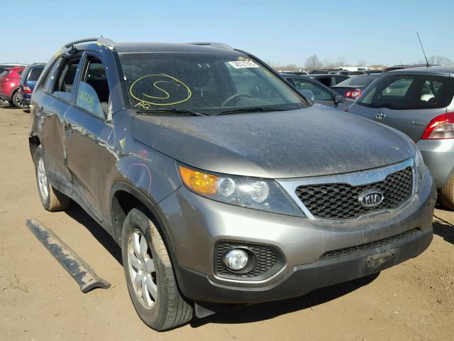 5XYKT4A24DG396957 - 2013 KIA SORENTO LX GRAY photo 1