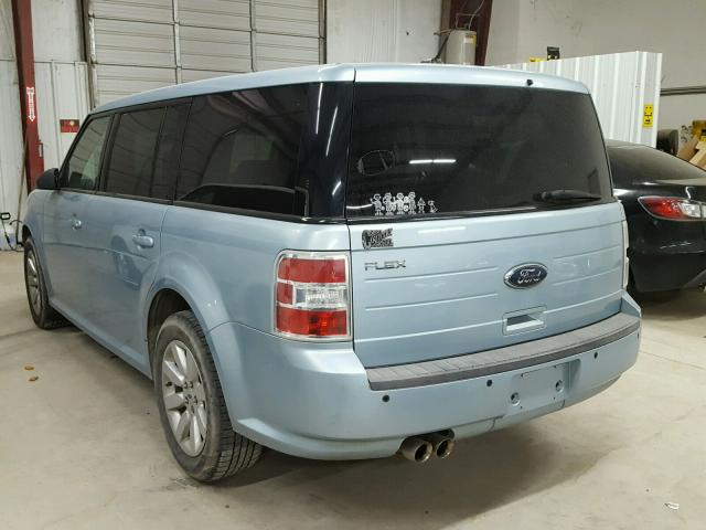 2FMDK51C59BA19166 - 2009 FORD FLEX SE BLUE photo 3