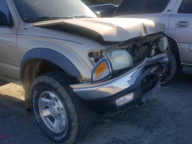 5TESN92NX1Z821891 - 2001 TOYOTA TACOMA XTR GOLD photo 9