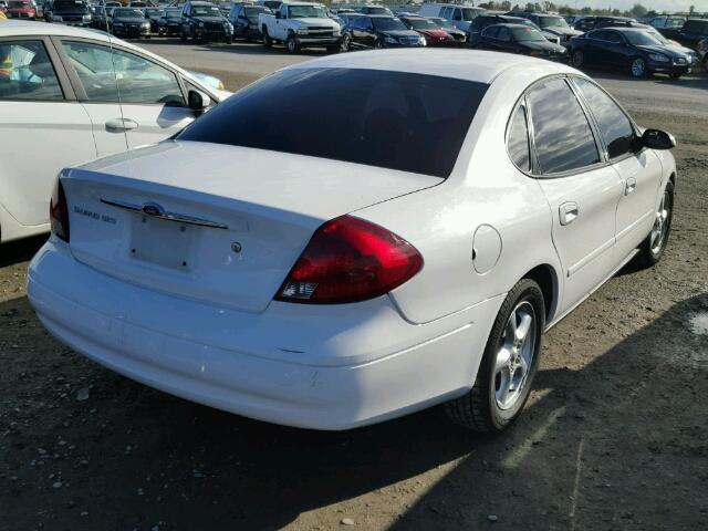 1FAFP55262G275689 - 2002 FORD TAURUS SES WHITE photo 4