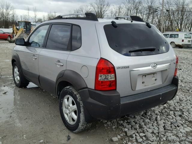 KM8JN12D95U187892 - 2005 HYUNDAI TUCSON GLS SILVER photo 3