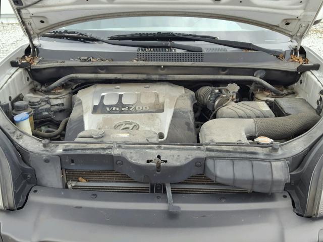 KM8JN12D95U187892 - 2005 HYUNDAI TUCSON GLS SILVER photo 7