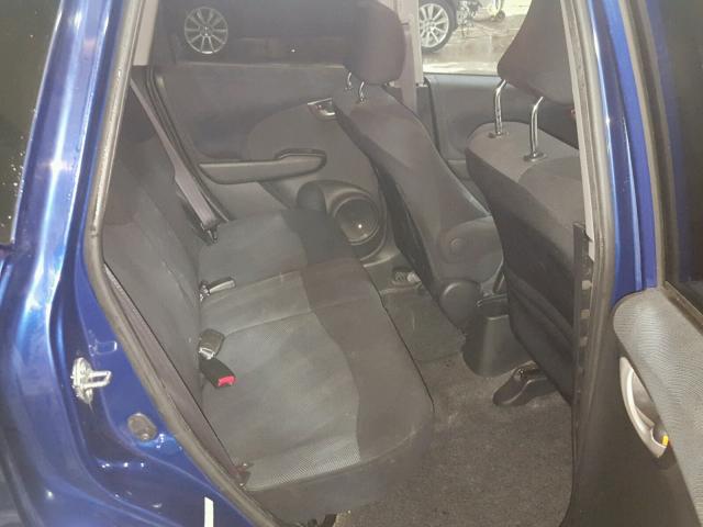 JHMGE88439S073952 - 2009 HONDA FIT SPORT BLUE photo 6