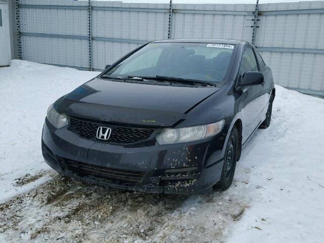 2HGFG12009H003757 - 2009 HONDA CIVIC EXL BLACK photo 2