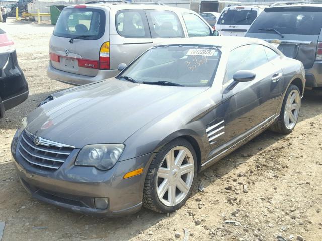 1C3AN69L24X014229 - 2004 CHRYSLER CROSSFIRE GRAY photo 2