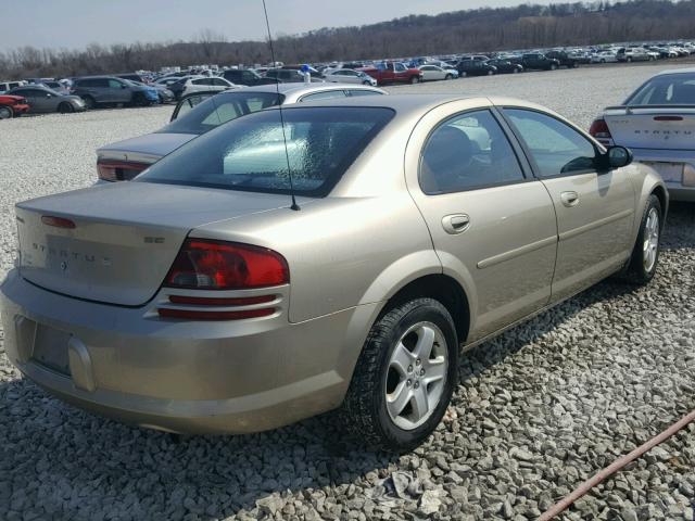 1B3EL46X02N281880 - 2002 DODGE STRATUS SE TAN photo 4